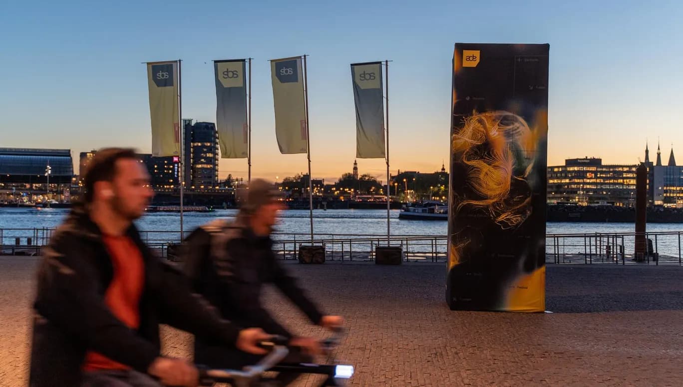 Amsterdam Dance Event (ADE) Flags and branding.