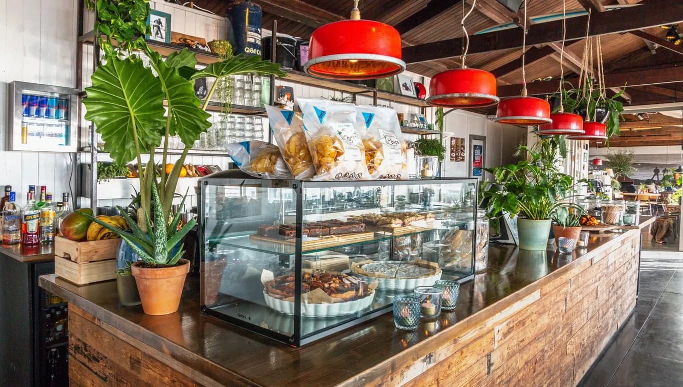 The Spot beach club, in Zandvoort.