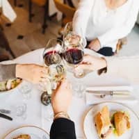 Diners at Cafe Garcon french restaurant Café Garçon