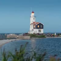 The lighthouse on the island of Marken.