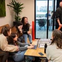 Colleagues working together in the office