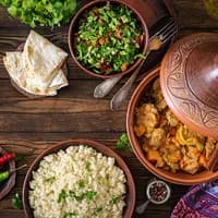 Tagine and salads