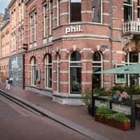 Exterior of PHIL Haarlem concert hall and terrace