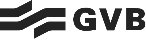 Logo van het GVB - Gemeentelijk Vervoersbedrijf in Amsterdam
