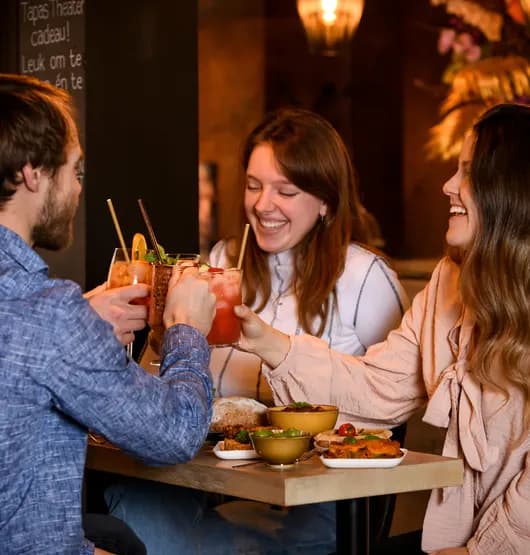 TapasTheater people having food and drinks