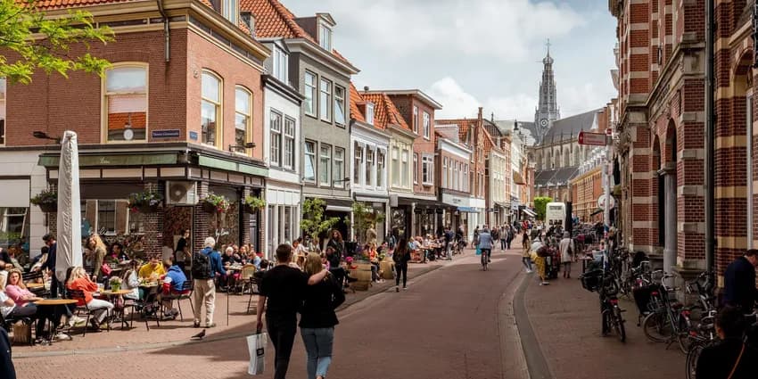 Haarlem shopping street.