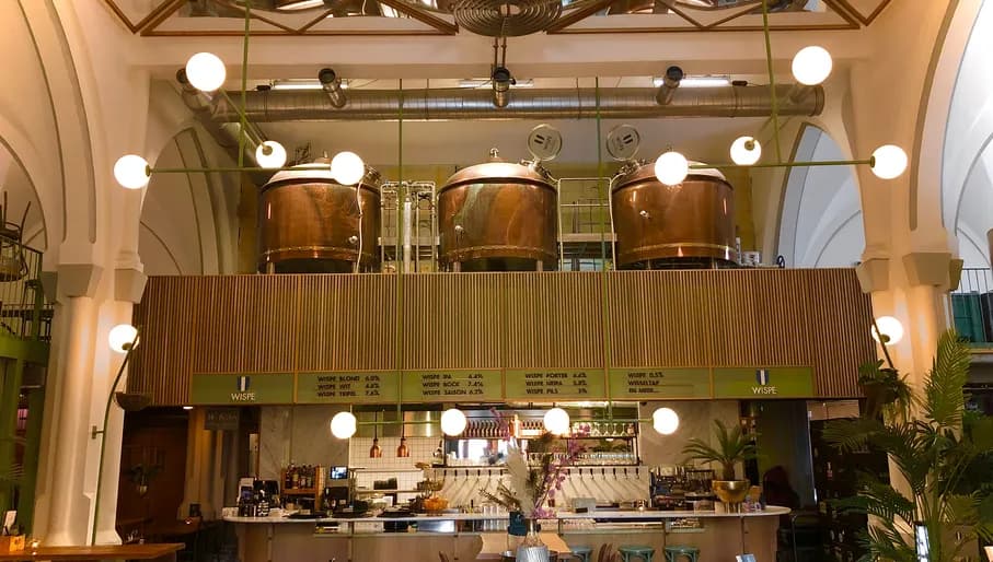 Wispe Brouwerij interior.