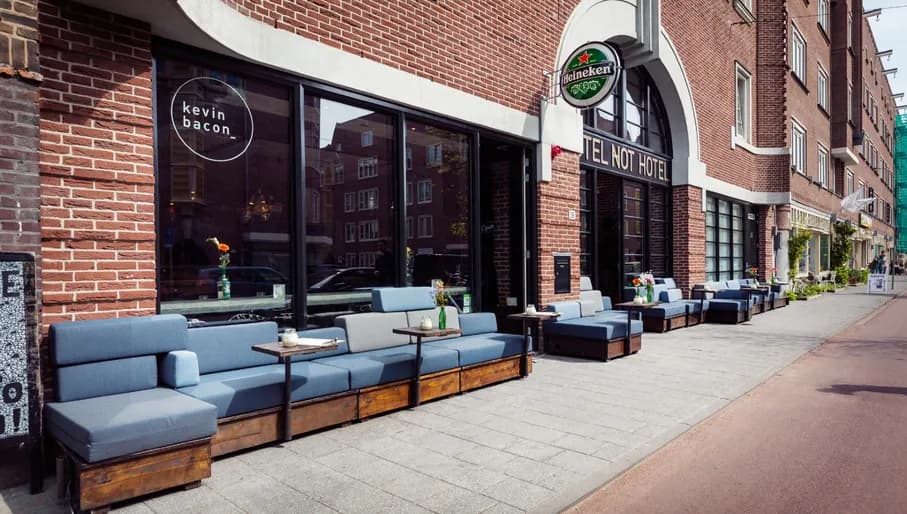 Kevin Bacon Bar exterior and terrace