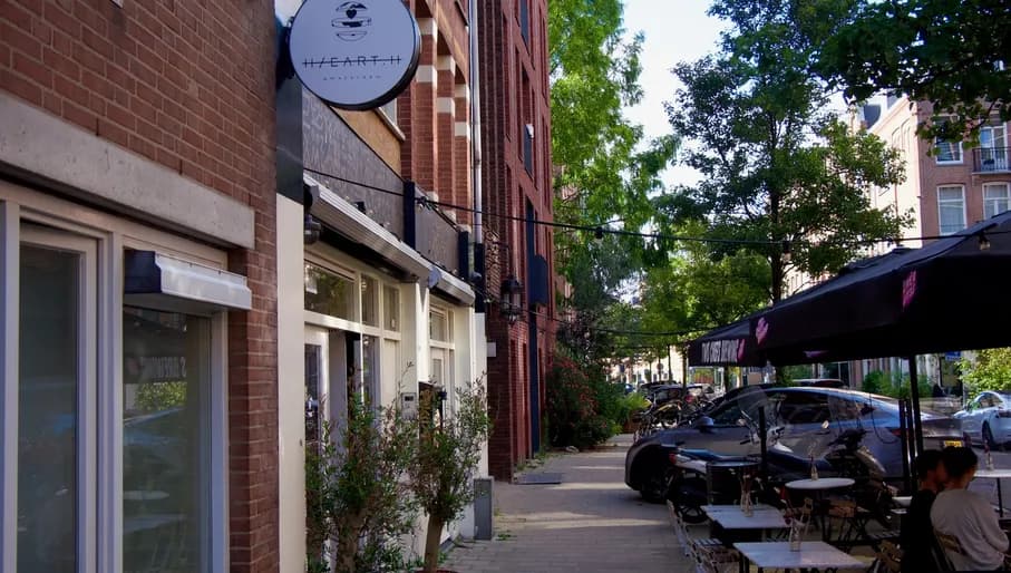 outside terrace and sign