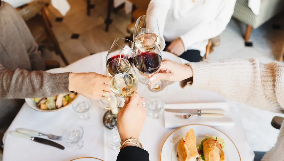 Diners at Cafe Garcon french restaurant Café Garçon