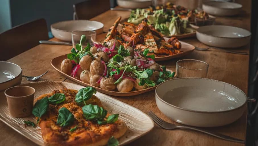 Vegan food from New Wave Catering