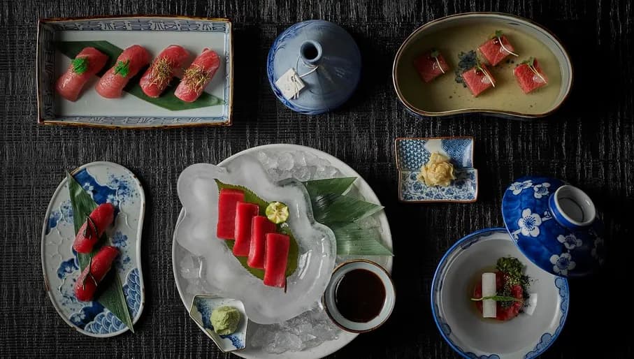 Sushi at Taiko restaurant in Conservatorium hotel