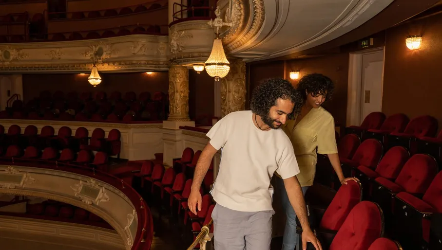 A couple in Internationaal Theater Amsterdam (ITA).