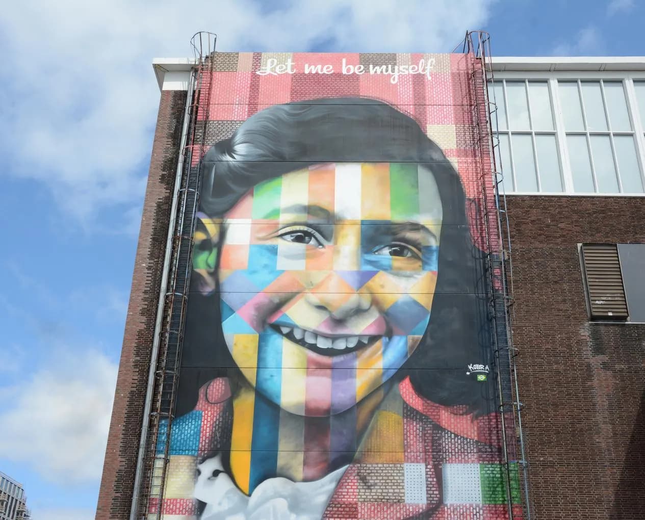 Street art in NDSM / Anne Frank mural