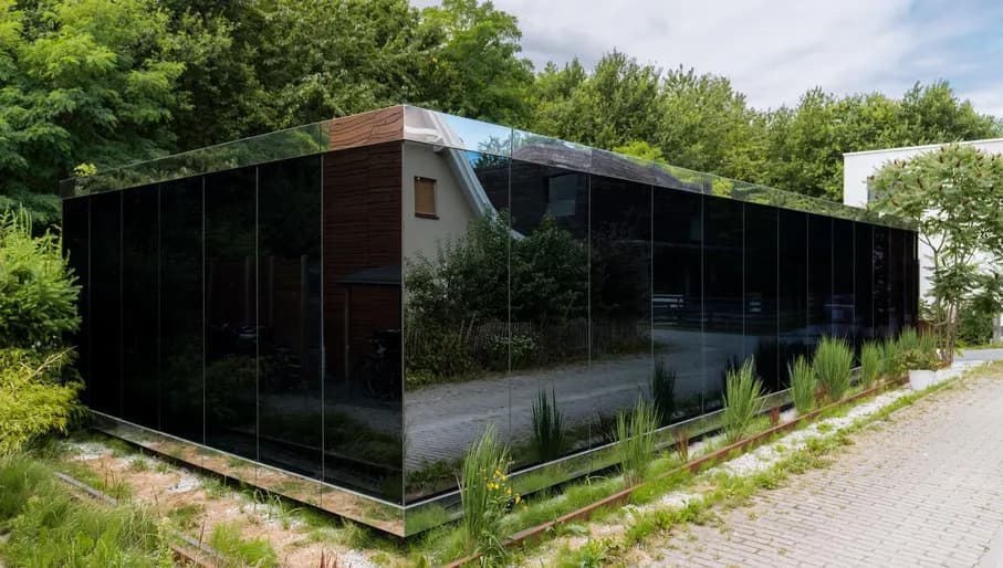 Het Spiegelhuis (The Mirror house) is a modern house in De Eenvoud in Almere.