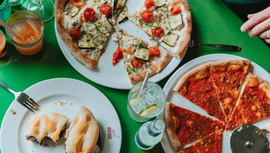 Pizzas from Boothuis.