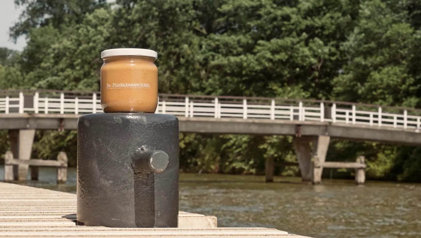Peanut butter jar from Pindakaas winkel