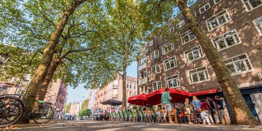Cafe on Van der Helst Square in De Pijp