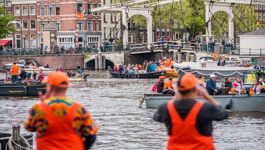 Koningsdag or King's Day is a national holiday in the Kingdom of the Netherlands. Celebrated on 27 April, the date marks the birth of King Willem-Alexander.
Celebrations: Partying, wearing orange costumes, and traditional local gatherings.