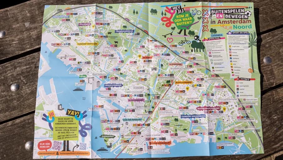 Buitenspeelkaart Amsterdam Noord