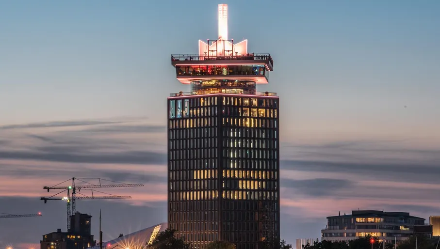 A'DAM Toren at sunset